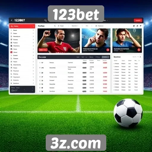 Análise da interface do usuário do site 123bet